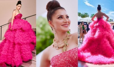 Urvashi Rautela Shines in a Vibrant Pink Tulle Gown, but Her Crocodile Jewellery Takes the Spotlight