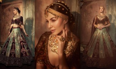 Giorgia Andriani Exudes 'Maharani' Vibes In A Royal Bridal Look By Ace Designer Lalit Dalmia