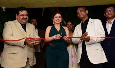Bhagyashree Lights Up Goa's Night Sky as Chief Guest for Green Valley Beach Resort Premiere