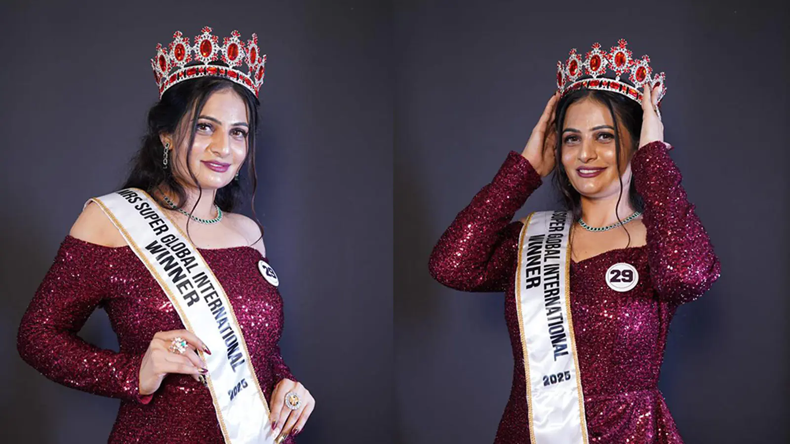 Sonia Choudhary Shines as Mrs. Super Global Winner